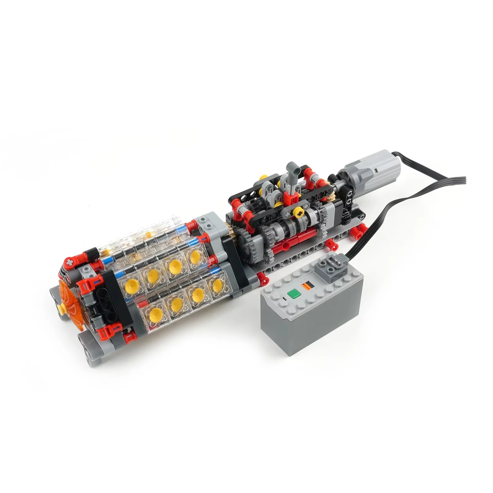 Model Kit Engine - Blok Bangunan Kecil Mesin V16 Transparan