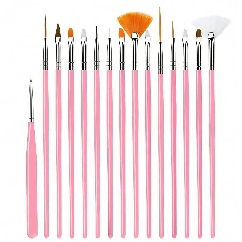 Paint Model Kit - 15 buah Set Kuas Cat dengan