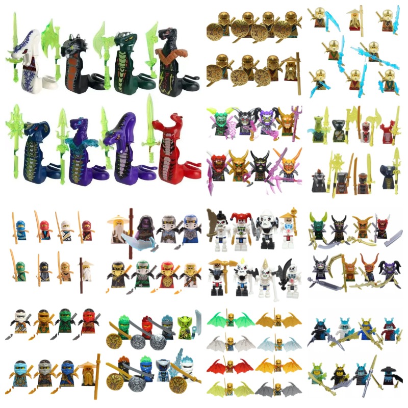Model Kit Fantasy - 104 PCS set boneka ninja dari