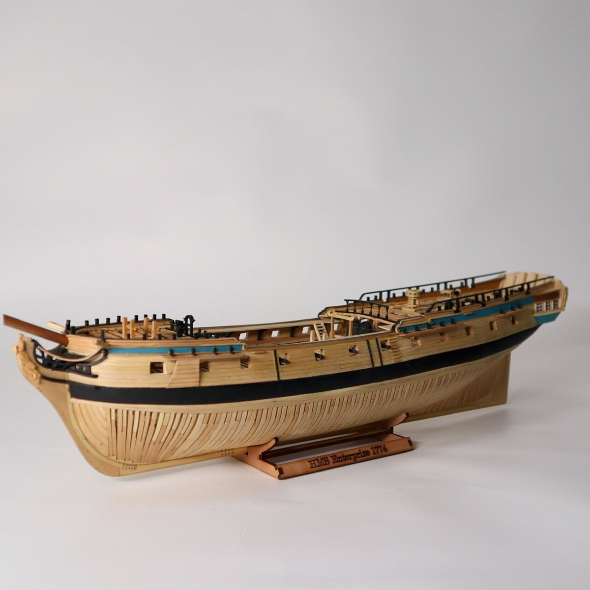 Model Kit Yacht - Perahu Layar Simulasi 1/96, 45cm, Struktur