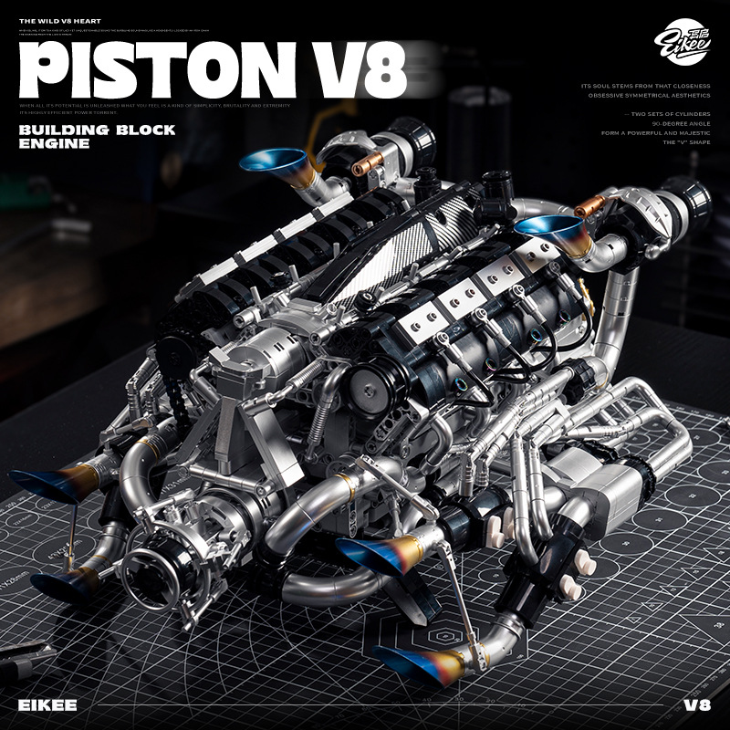 Kit Blok Bangunan Mesin V8 Sup - Model Kit Engine ulasan dan harga