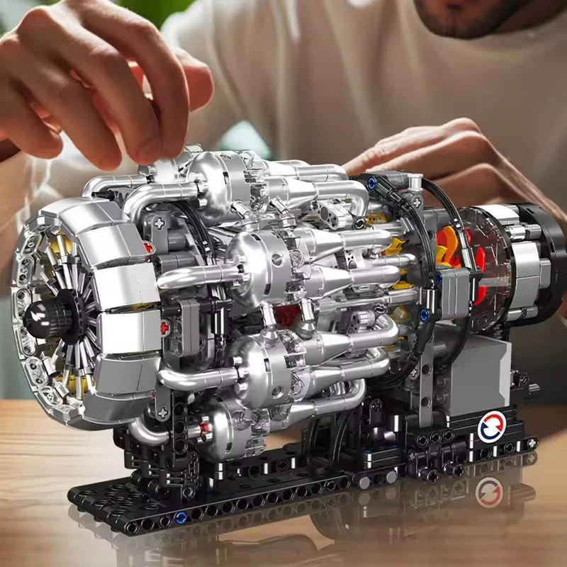 Mould King 10216 Model Mesin T - Model Kit Engine ulasan dan harga