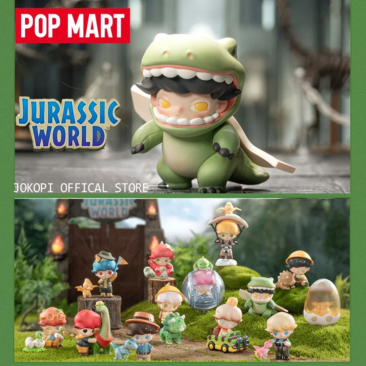 POP MART DIMOO Jurassic World  - Model Kit Anime Girl ulasan dan harga