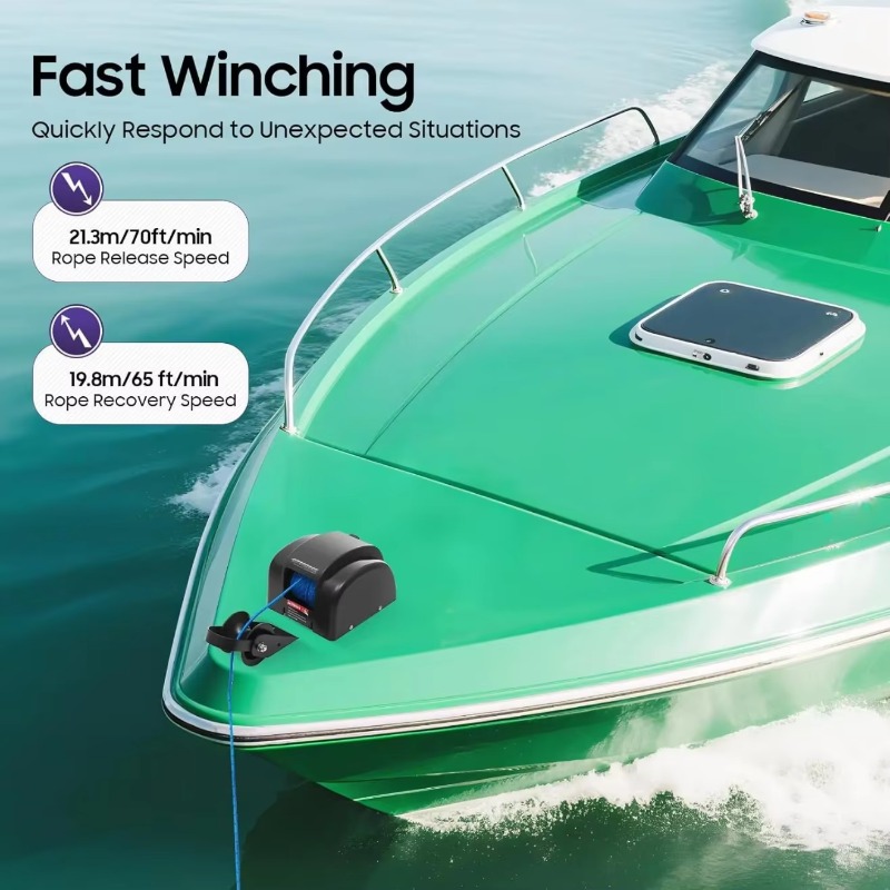 Winch Jangkar Listrik 12V AC M - Model Kit Yacht ulasan dan harga