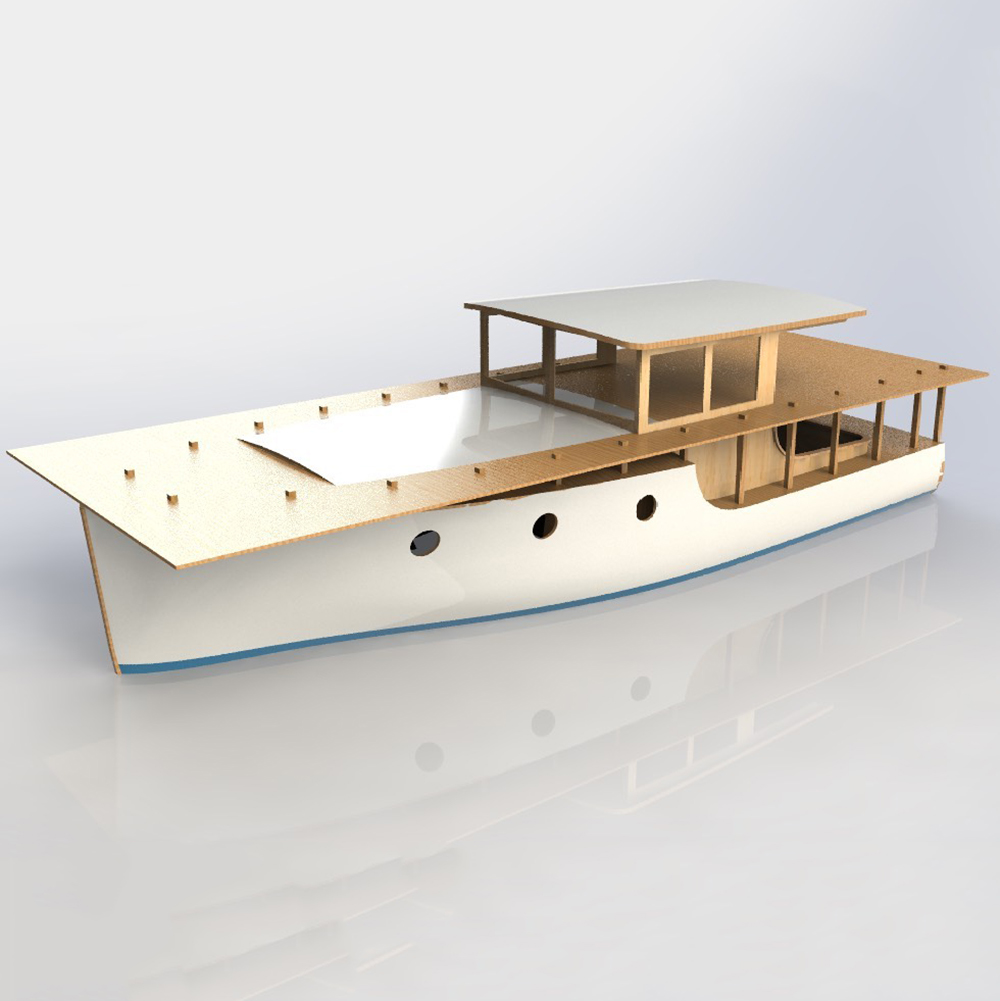 Perahu RC 70cm Kapal Pesiar Kl - Model Kit Yacht ulasan dan harga